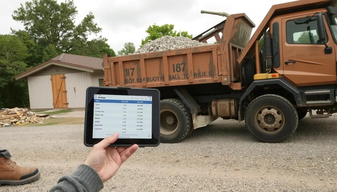 prix et caracteristiques des camions bennes en location