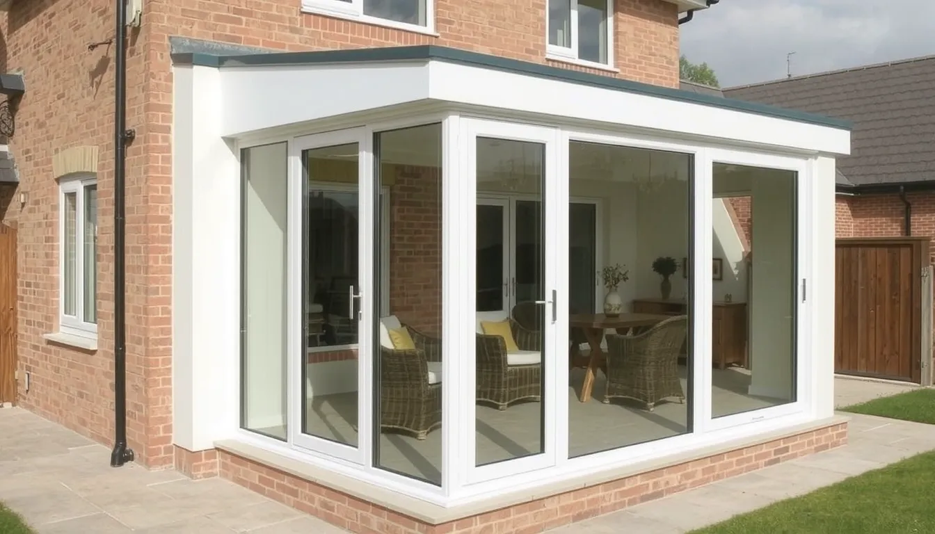 veranda avec mur plein